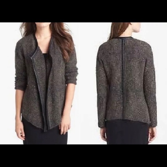 EILEEN FISHER Black Gold Mohair Wool Cardigan XS - Picture 1 of 7
